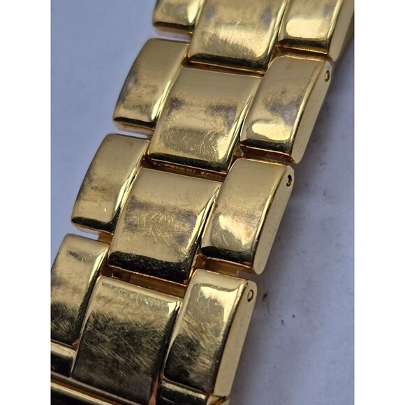 Betsey Johnson Gold Tone Crystal Bezel Champagne Bottle Bow Quartz New Battery - Picture 11 of 13